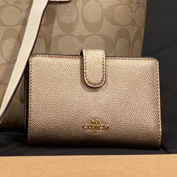 Coach Handbags - New Coach Gold Wallet